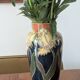 Art Nouveau vase in glazed ceramic, floral decoration, Gouda type, circa