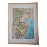 1978 Map of the Camargue by Christine Le Boeuf 72.5 × 52.5 cm
