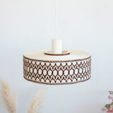 Vintage suspension in pvc, fabric and wool