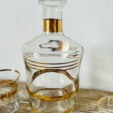 Carafe and shot glasses