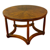 Empire style mahogany pedestal table with columns