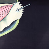 Affiche de Jung-Koch-Quentell "moules bleues" 1970