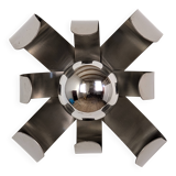 Chrome flower wall light