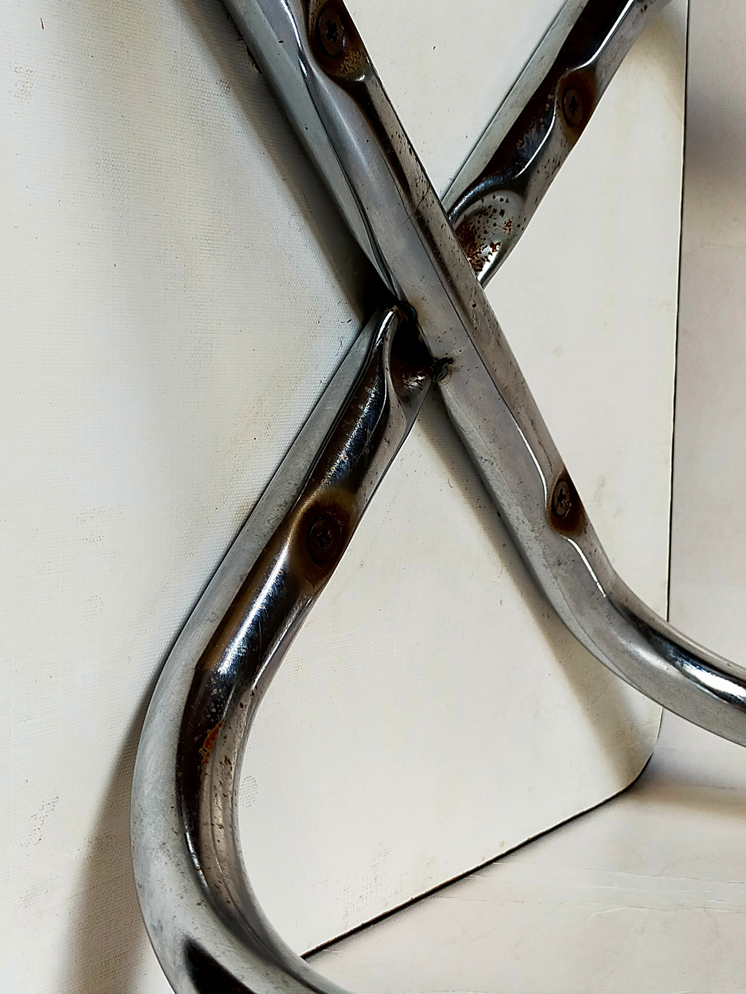 Vintage formica stool with tapered feet