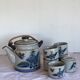 Enamelled tea set