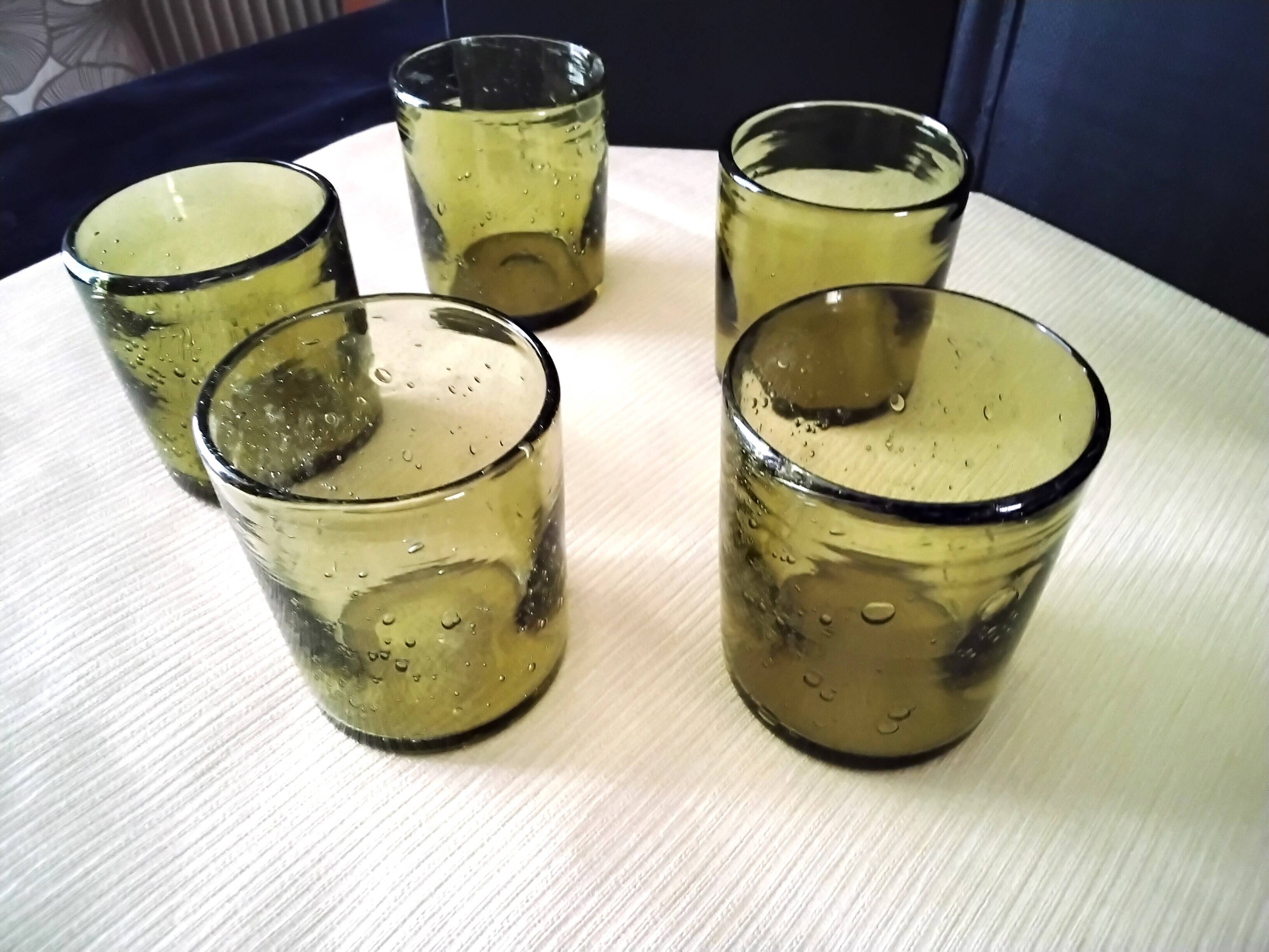 5 Biot bubble glass whiskey glasses?