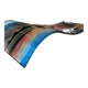 Art deco multicolored glass tray