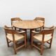 Vintage dining set table and chairs Rainer Daumiller