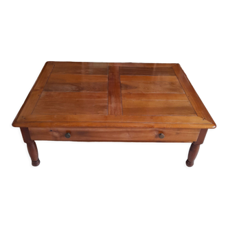 Table basse en bois de merisier