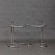 Set of 2 tabes Eileen Gray chrome model 1027