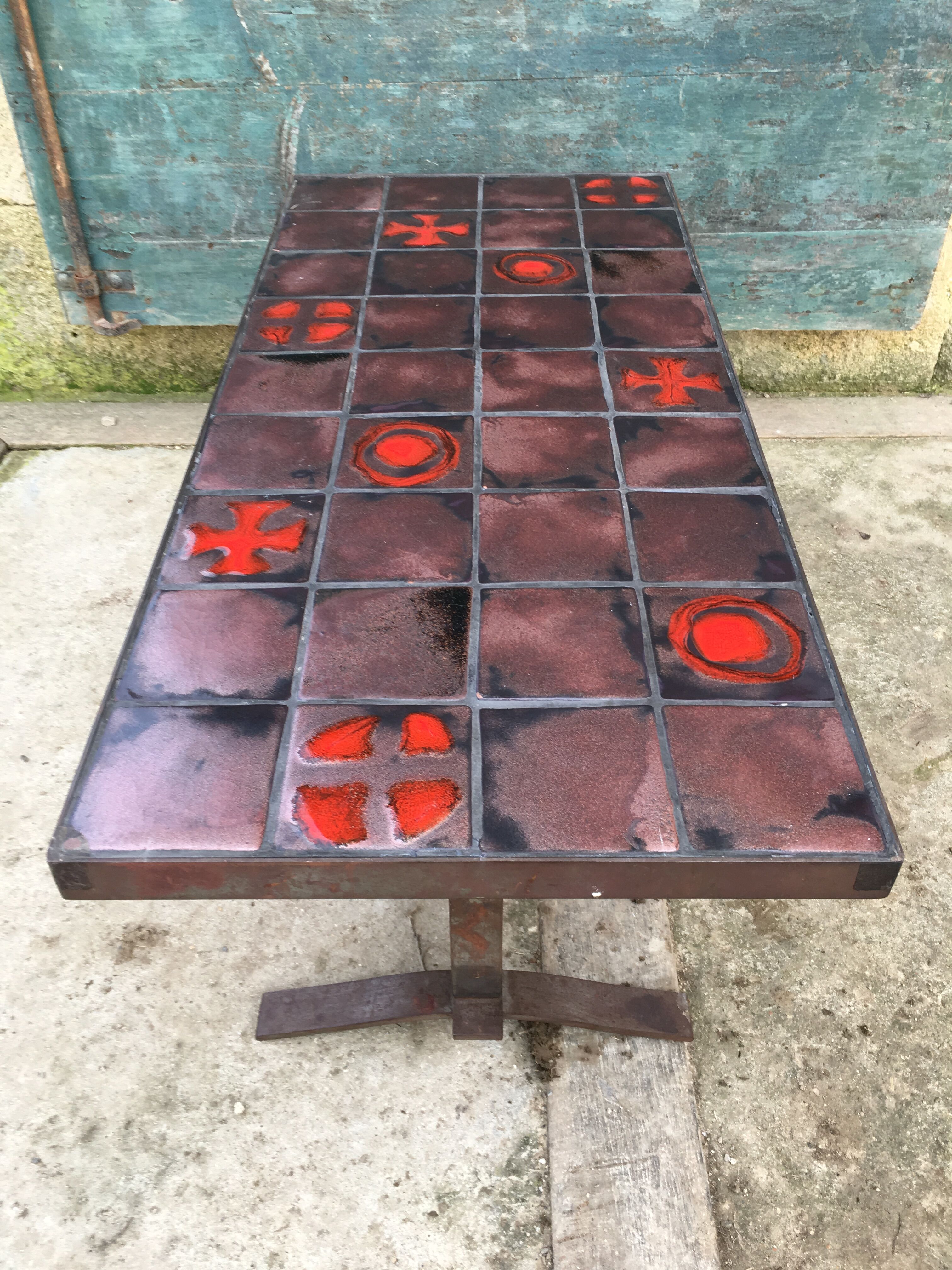 Design coffee table 70 space age ceramic