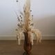 Vase style Médicis en bois d'olivier