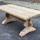 Renovated monastery dining table in solid oak from the 19th century, 200cm.