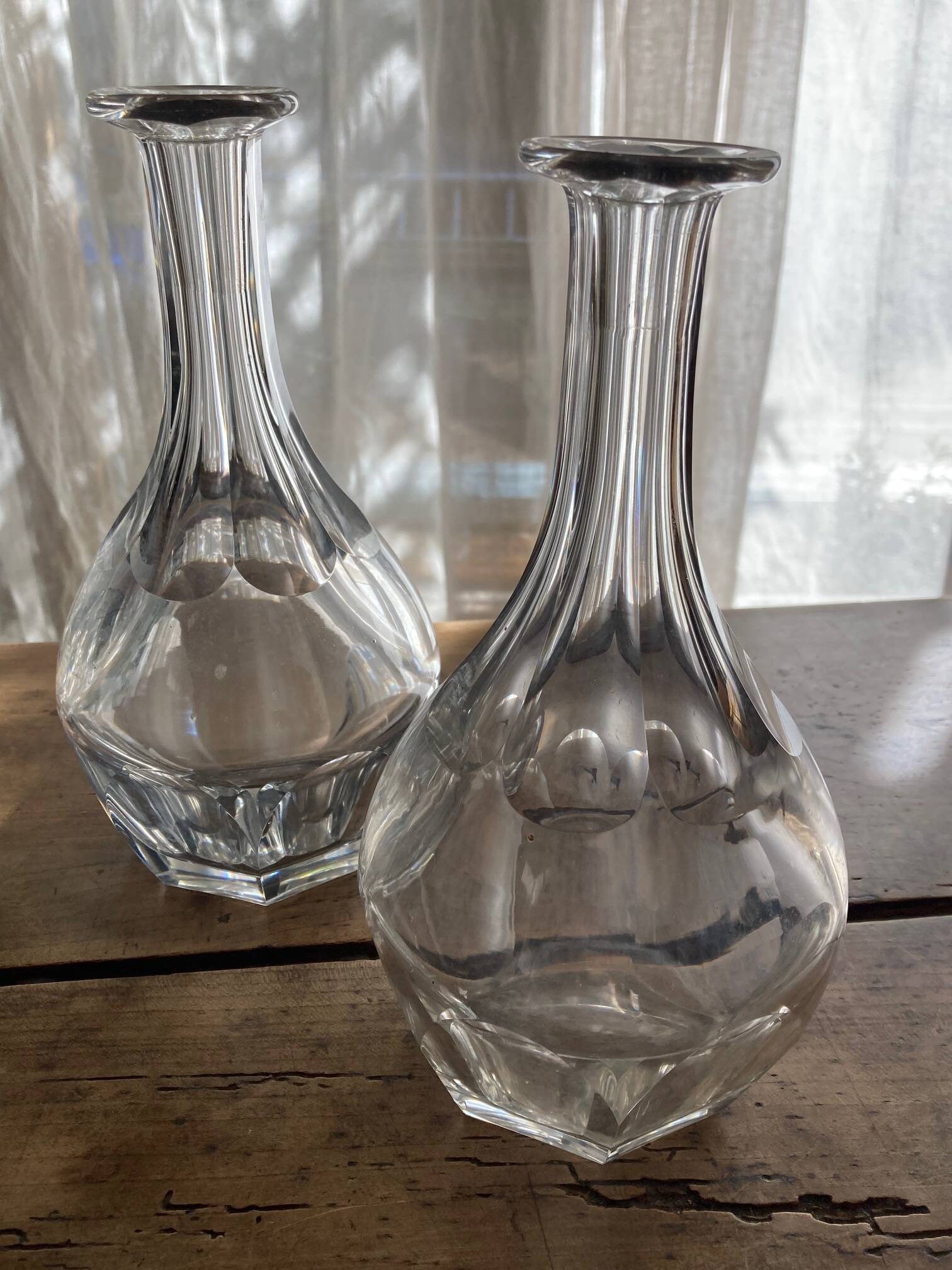 Baccarat crystal carafes