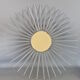 Mirror sun with witch's eye, silver color diameter 70 cm