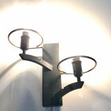 Double sconce in opaline