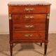 small jump commode in mahogany in Empire style