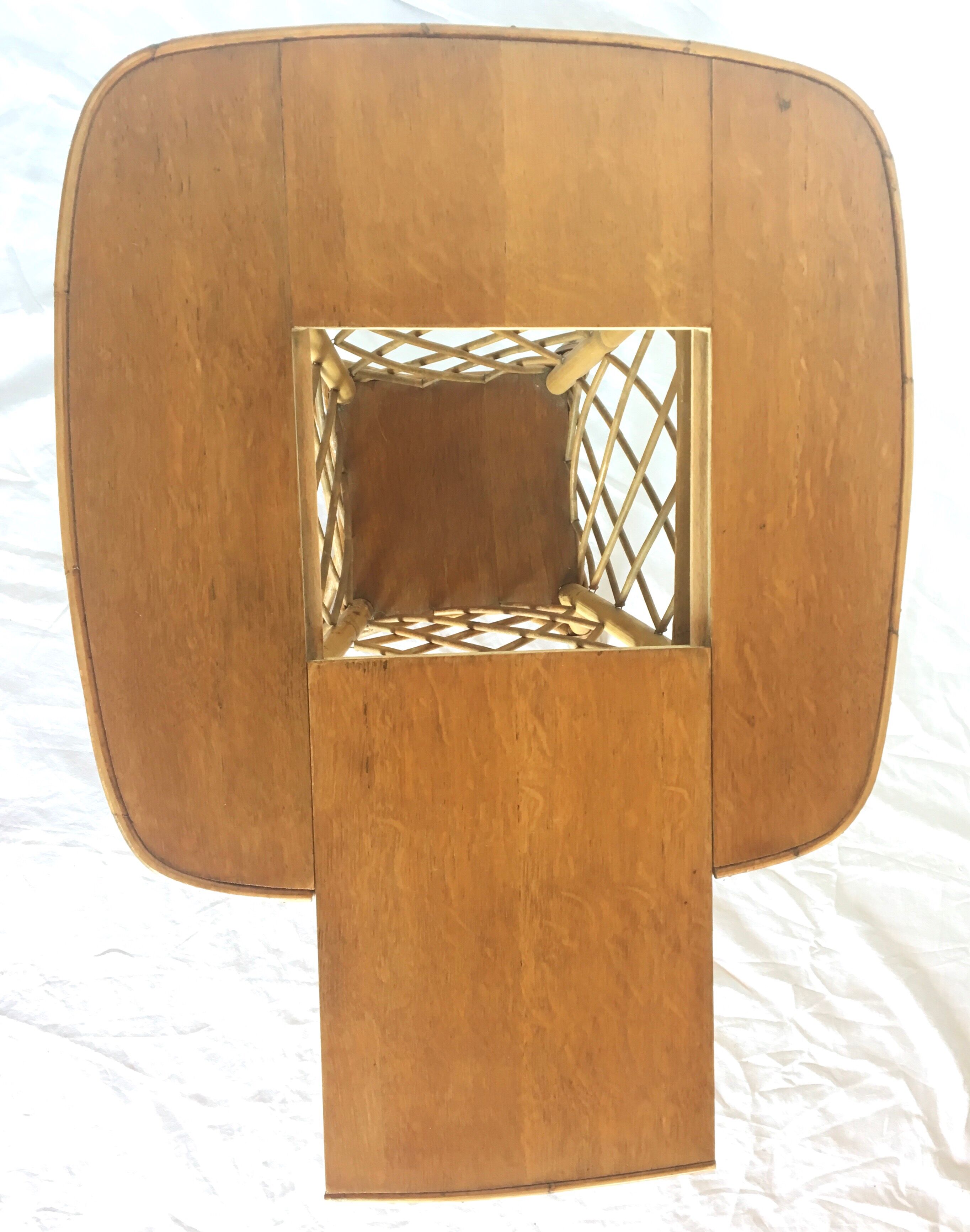 Bar table, vintage rattan