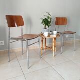 Pair of chairs in formica 60s