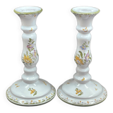 Pair of candlesticks Moustiers 21 cm