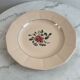 Presentation plate Sarreguemines and Digoin hand-painted