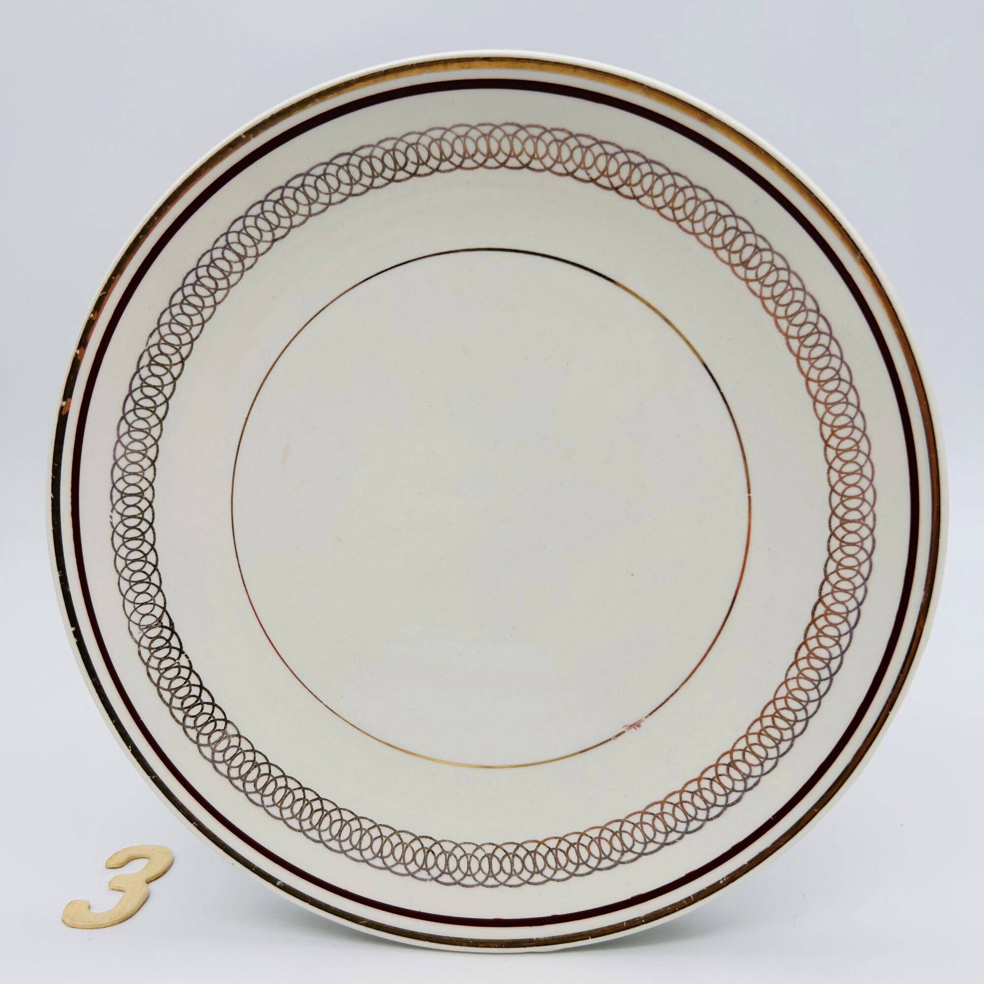 6 Assiettes dessert « Gien ».