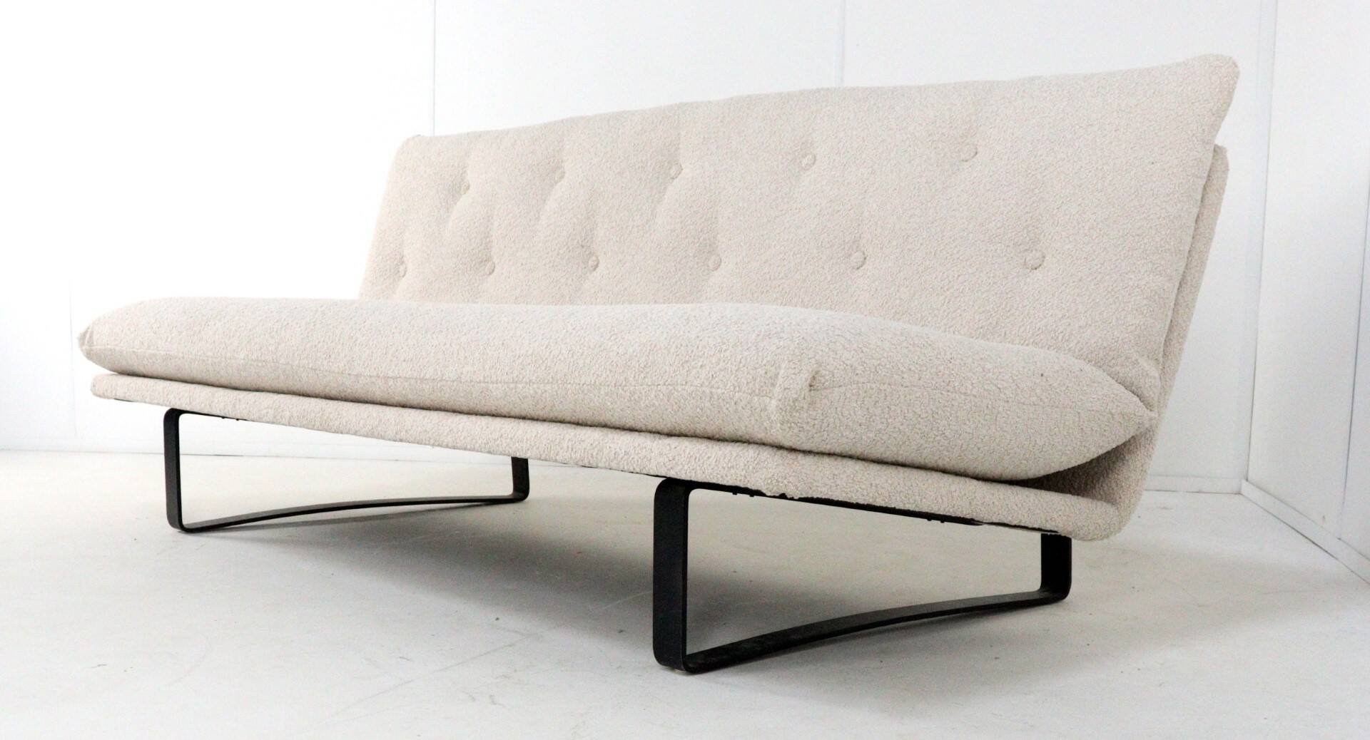 Kho Liang Ie Artifort sofa C684 - new upholstery teddy fabric