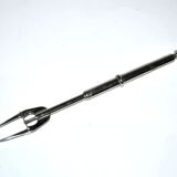 Crustacean claw - silver-plated lobster pick with pusher