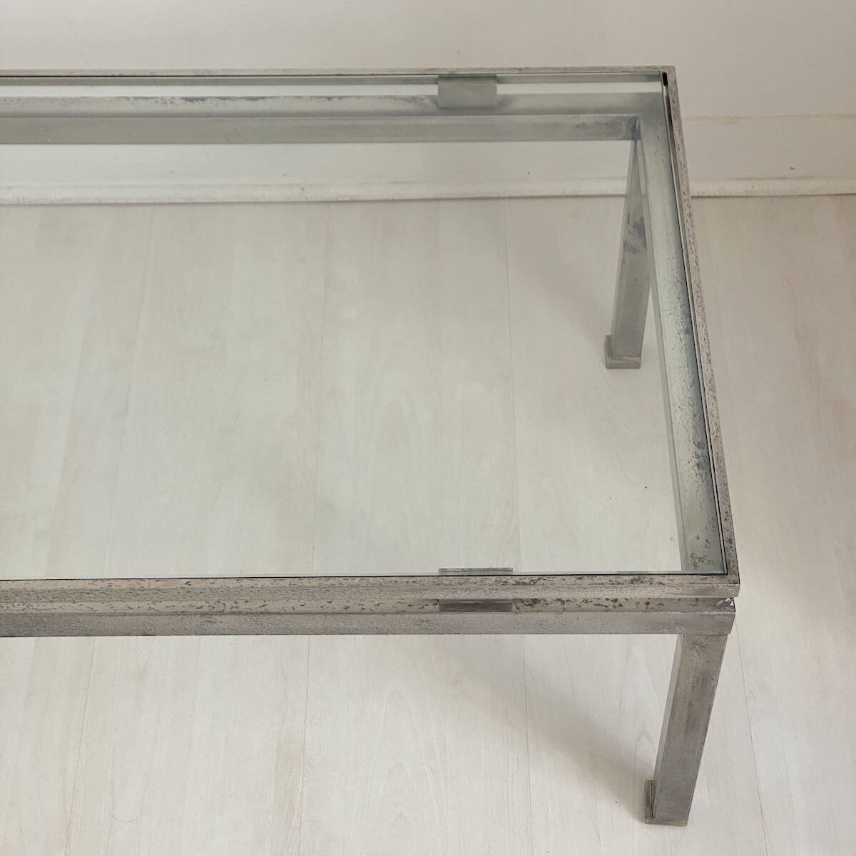 Table basse maison Jansen vintage 70's design Guy Lefevre