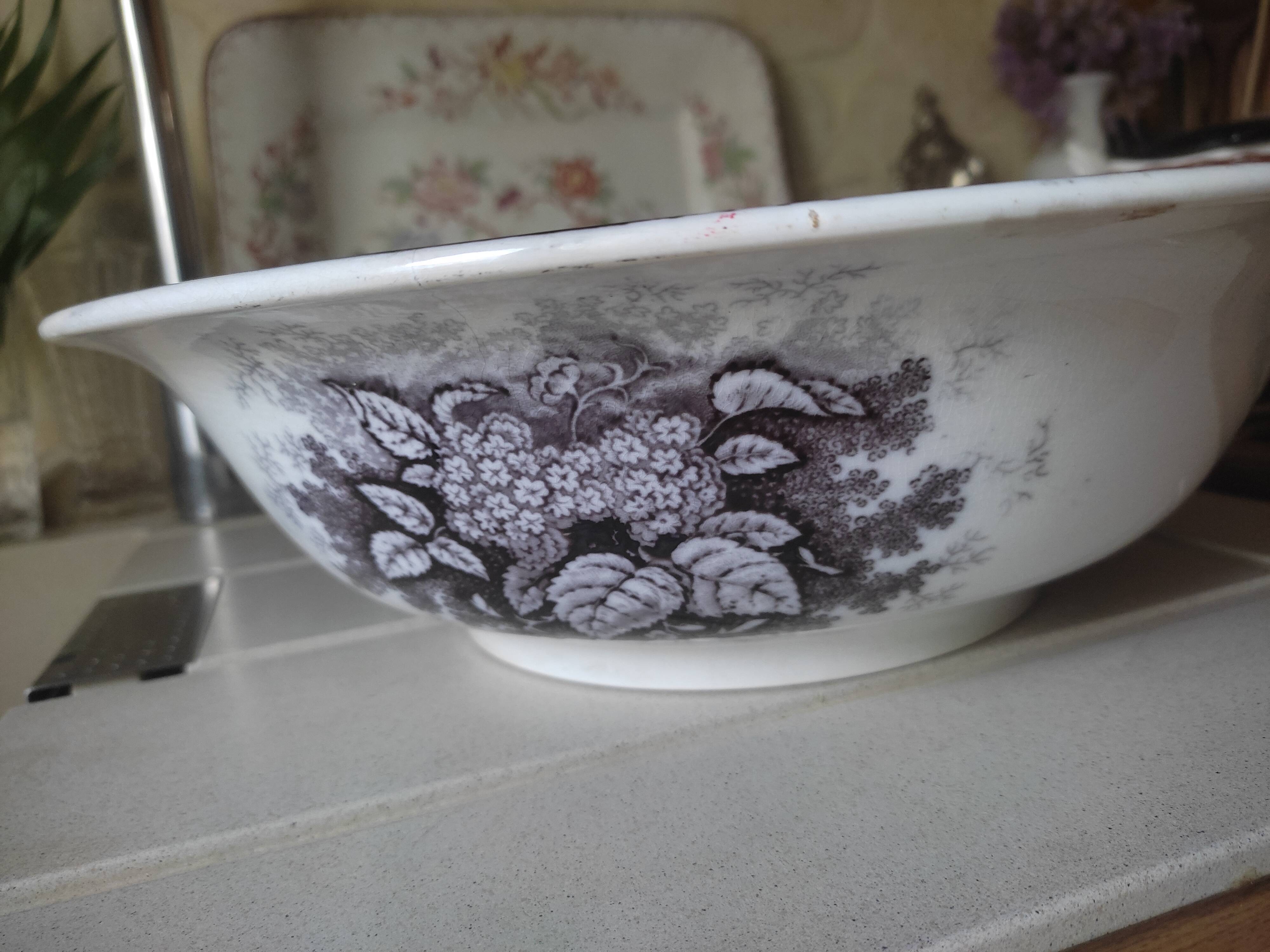 Salad bowl Sarreguemines old