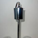 Lustre Space Age 6 arms in chrome and opalised globes in the style of Gaetano Sciolari.