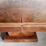 Walnut art-deco table
