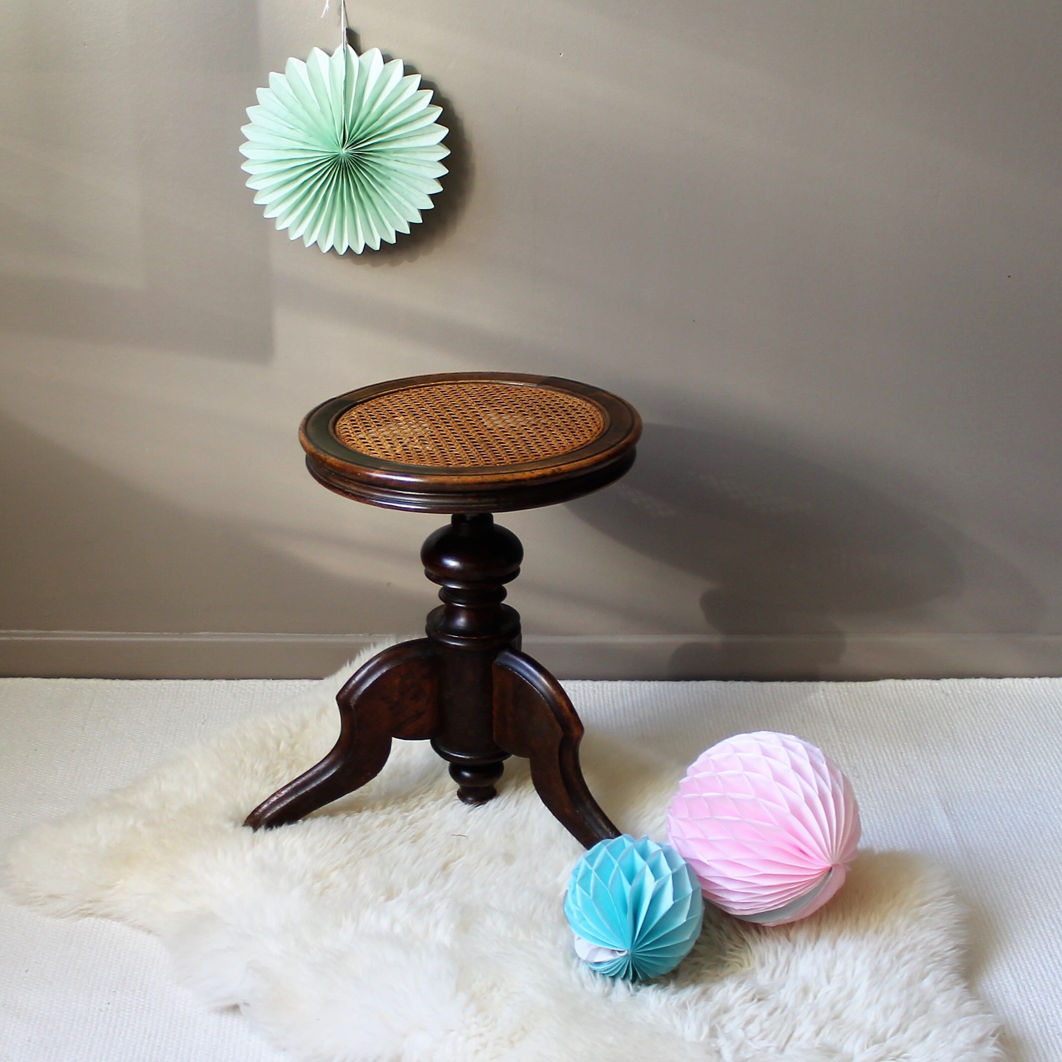 19th century piano stool