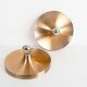 Pair of medium sized (35cm) rose gold Honsel Disc sconces selected by Charl