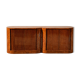 Vintage sideboard with tambour doors in wood burl
