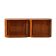 Vintage sideboard with tambour doors in wood burl