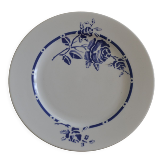 Blue flower plate