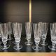 12 Saint-Louis Guernesey model champagne flutes in cut crystal
