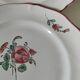 Pair of hand-painted antique plates – antique rose motif