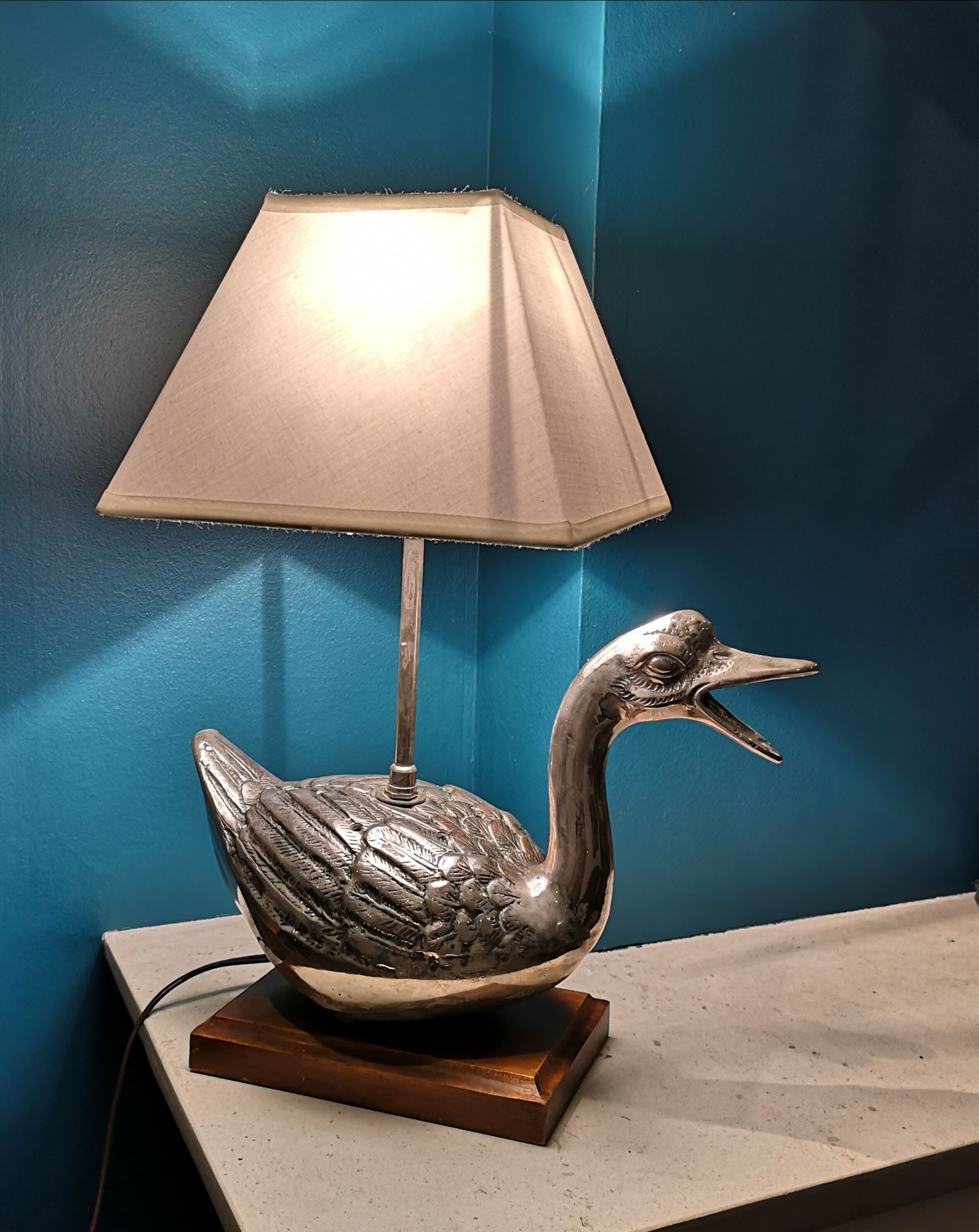 70s duck lamp