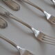 12 metal argente orfevre frionnet french table forks