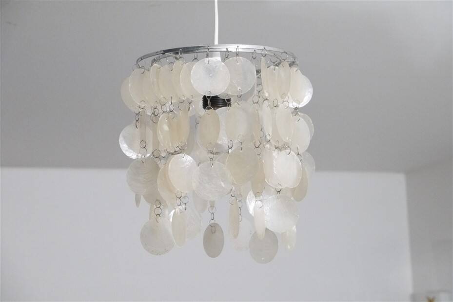 Suspension vintage en nacre 1970