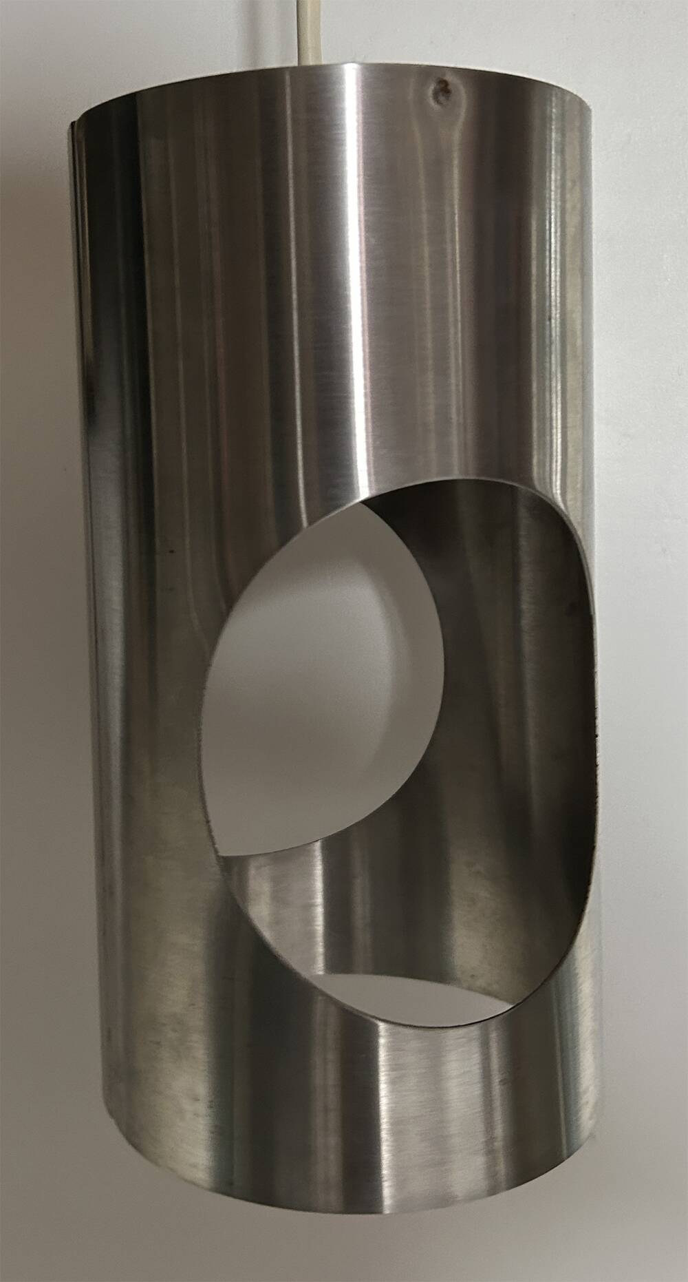 Suspension chrome UFO, space age, années 70.