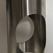 UFO chrome pendant light, space age, 70s.