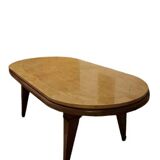 Poplar wood table with marquetry