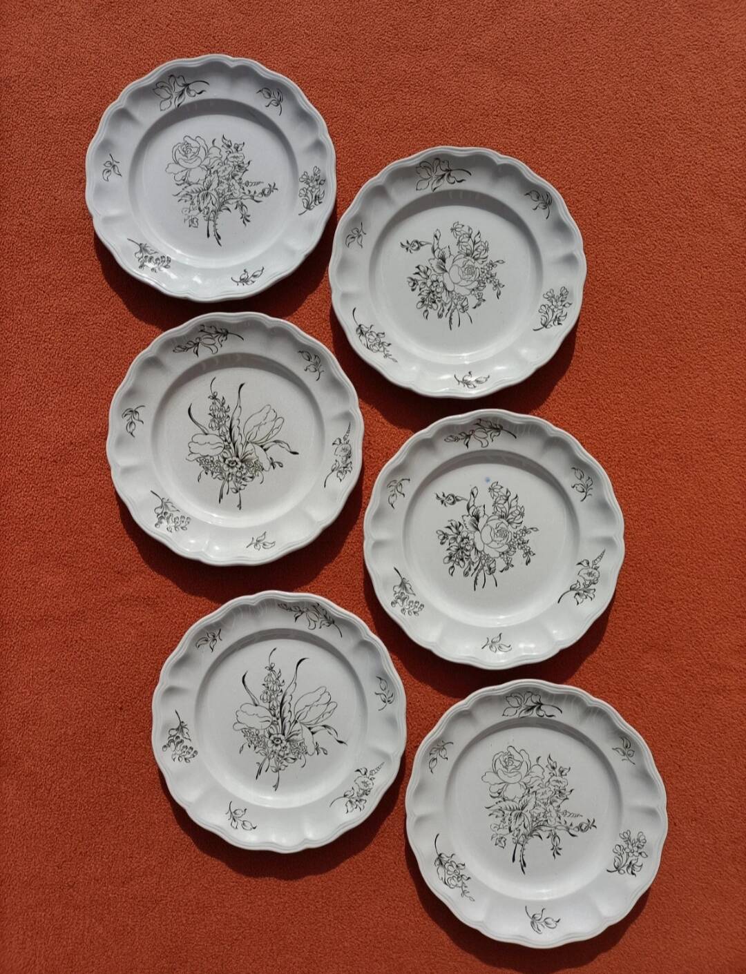 Lunéville porcelain x6