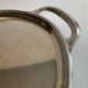 Vintage service tray Alessi Italy 28/10 stainless steel with handles