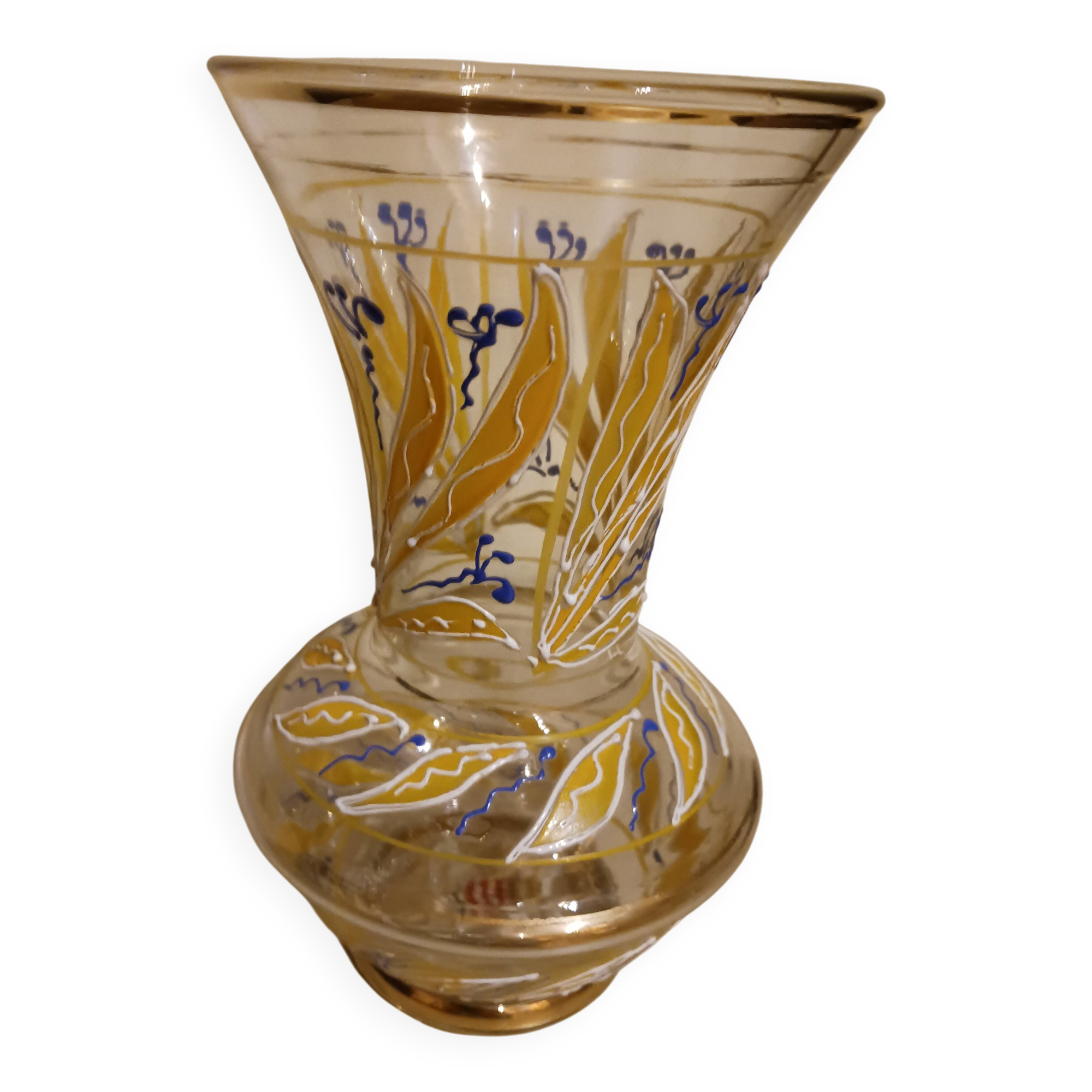 Vase from the 1930s, Monaco glassworks.
