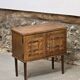 Brutalist two-door bedside table