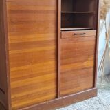 Meuble de métier - classeur à rideau double - vintage